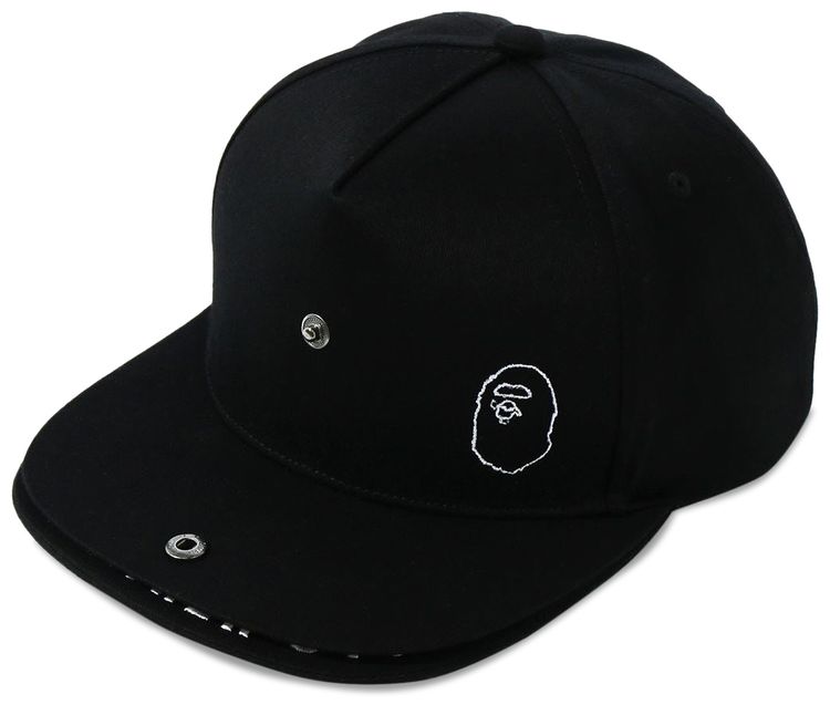 BAPE Double Visor Snap Back Cap Black