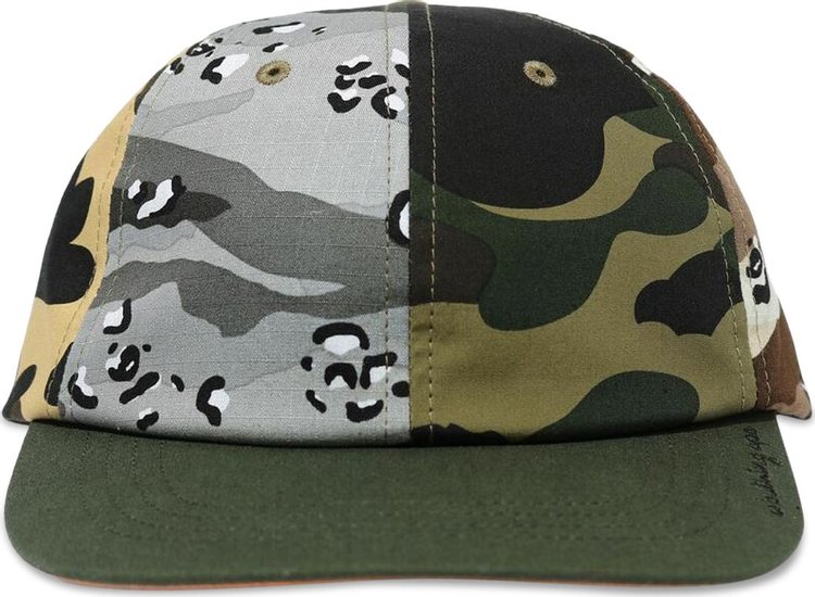 BAPE Mad Shark Crazy Camo Panel Cap Multicolor