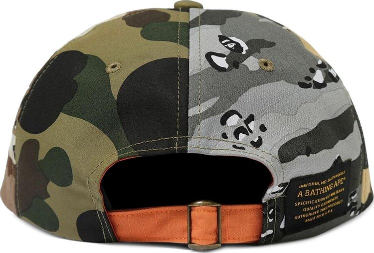 BAPE Mad Shark Crazy Camo Panel Cap Multicolor