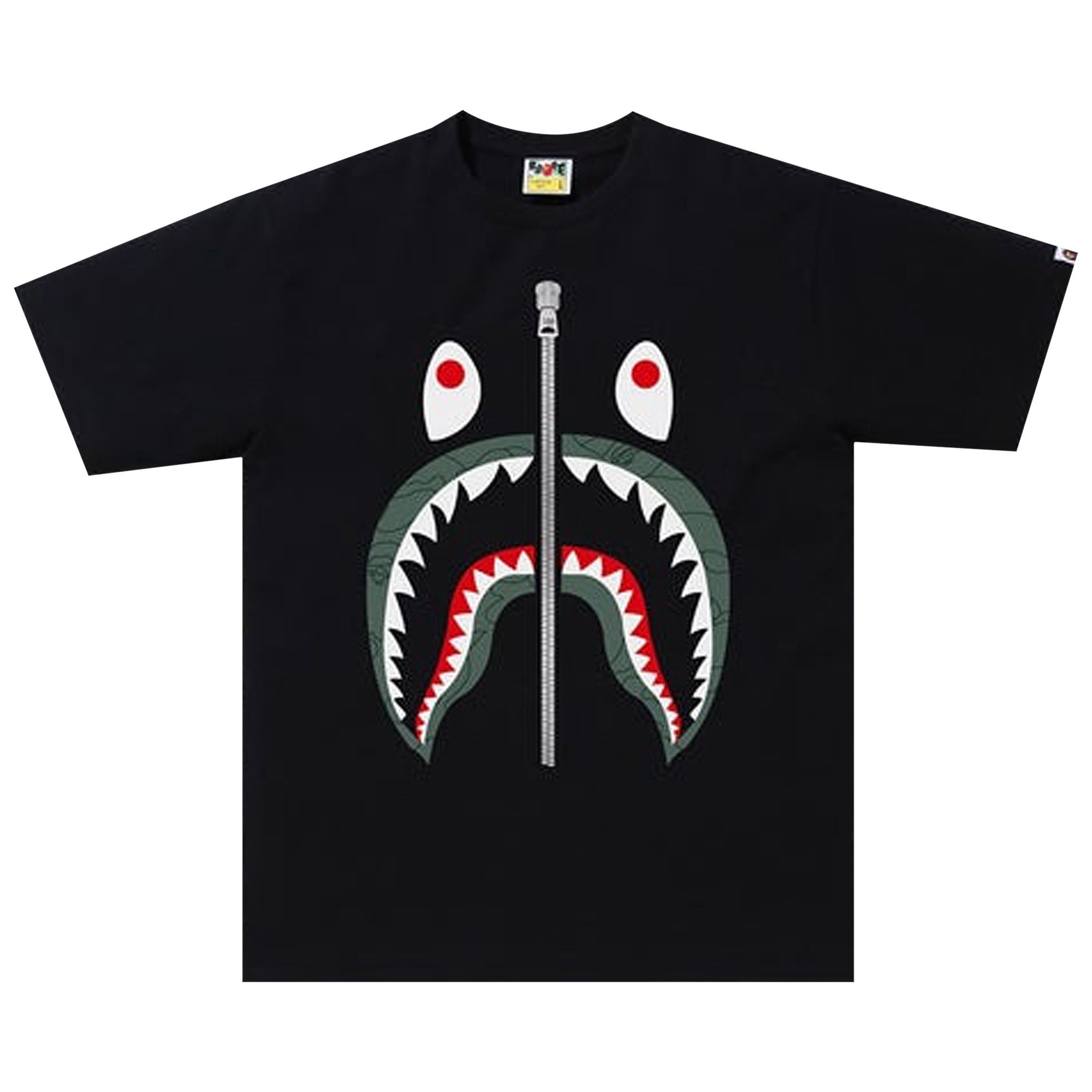 black and green bape shirt