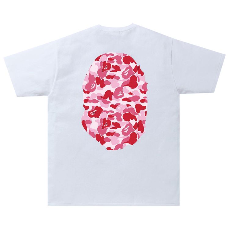 BAPE ABC Camo Big Ape Head Tee WhitePink