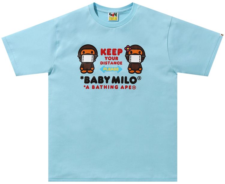 BAPE Social Distance Baby Milo 1 Tee Sax