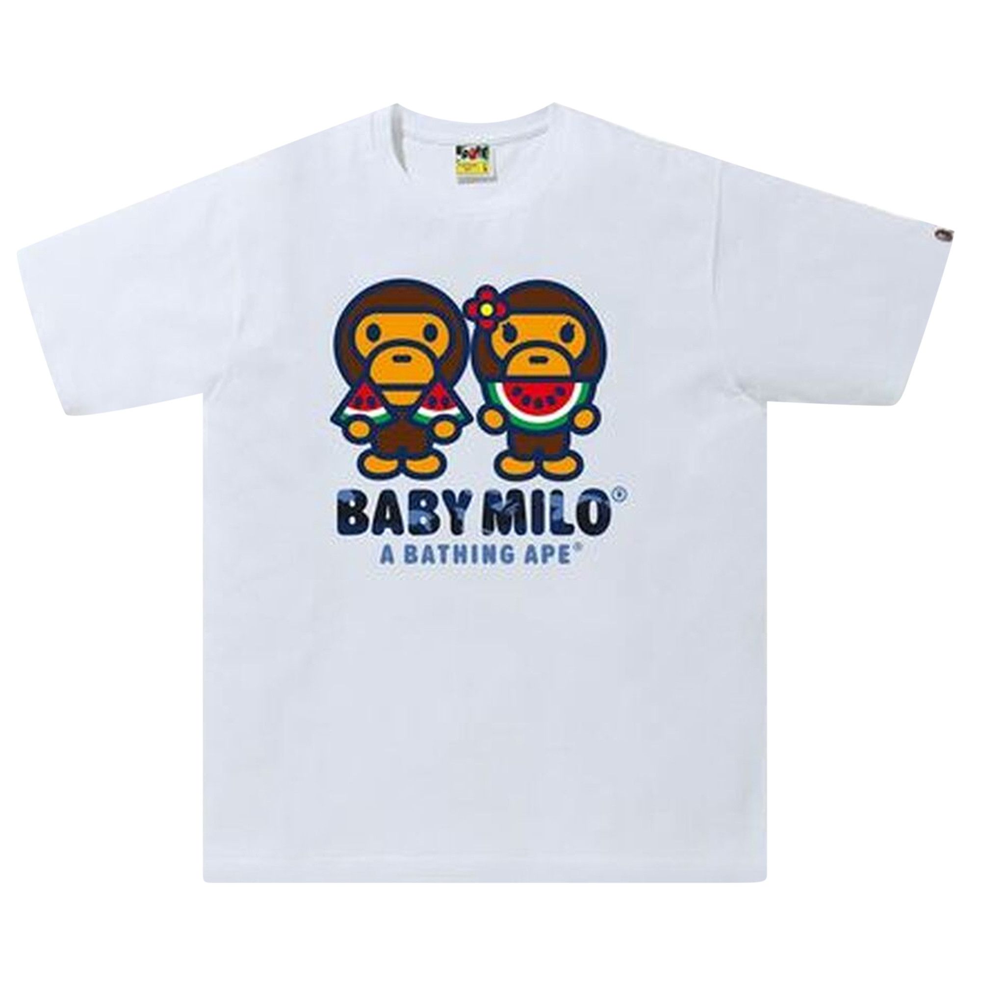Buy BAPE Color Camo Milo Water Melon Summer Tee 'White' - 2G30 110
