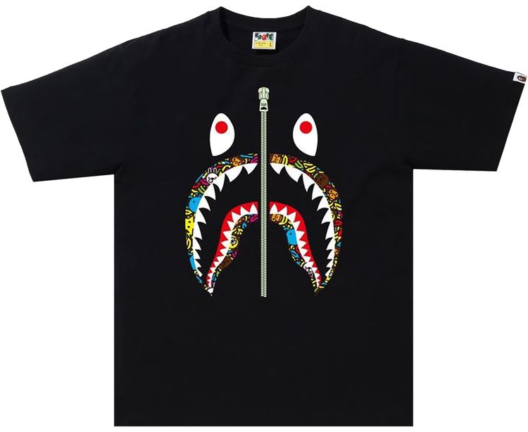 BAPE Milo Banana Pool Shark Tee Black