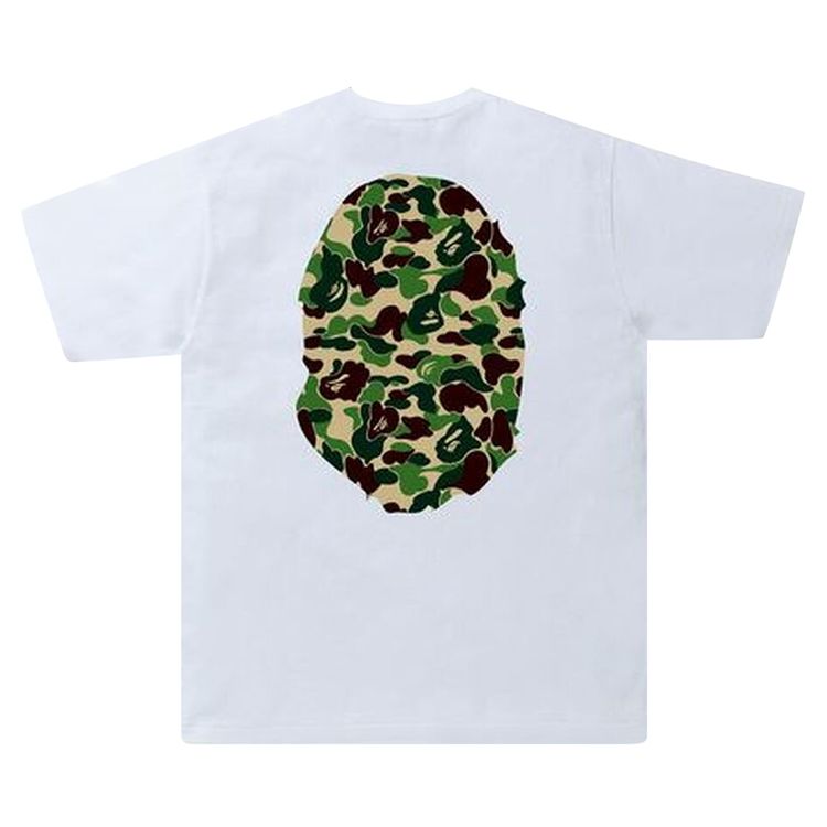 BAPE ABC Camo Big Ape Head Tee WhiteGreen
