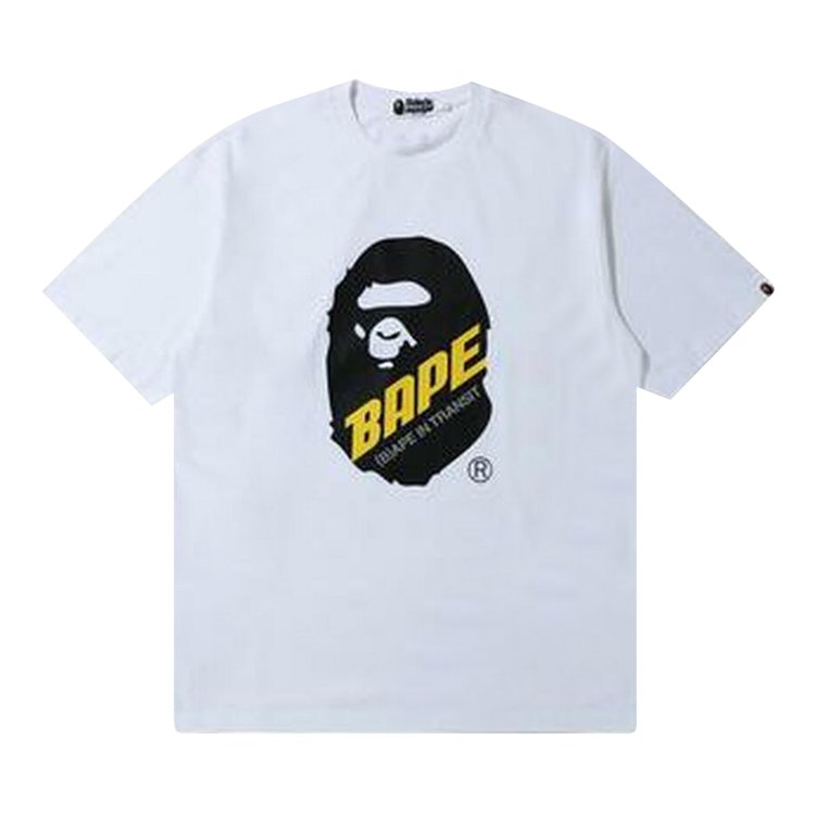 BAPE In Transit Ape Head Oversized Tee White