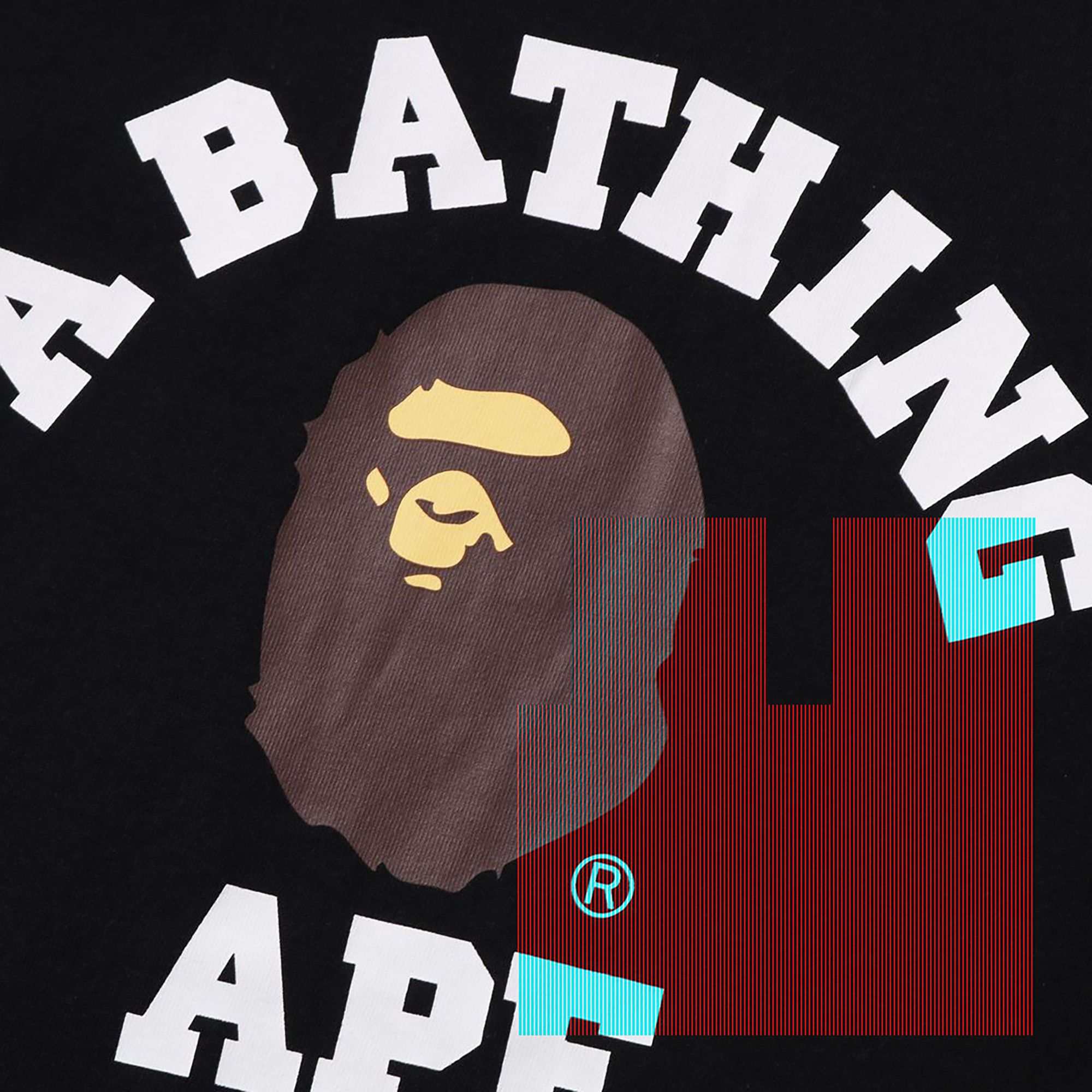 Buy BAPE College Long-Sleeve Tee 'Black' - 001LTI301020M