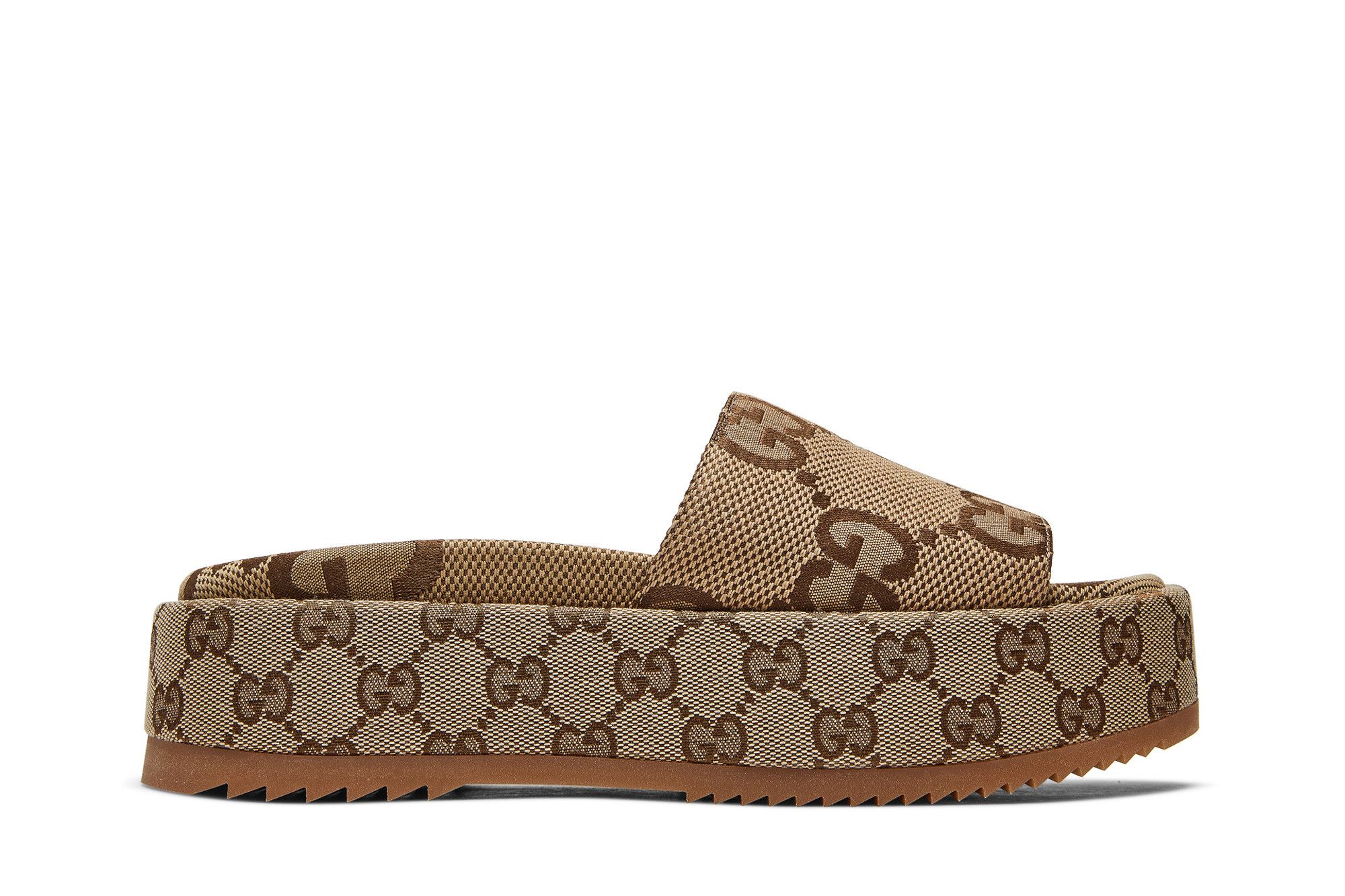 Gold gucci slides hotsell