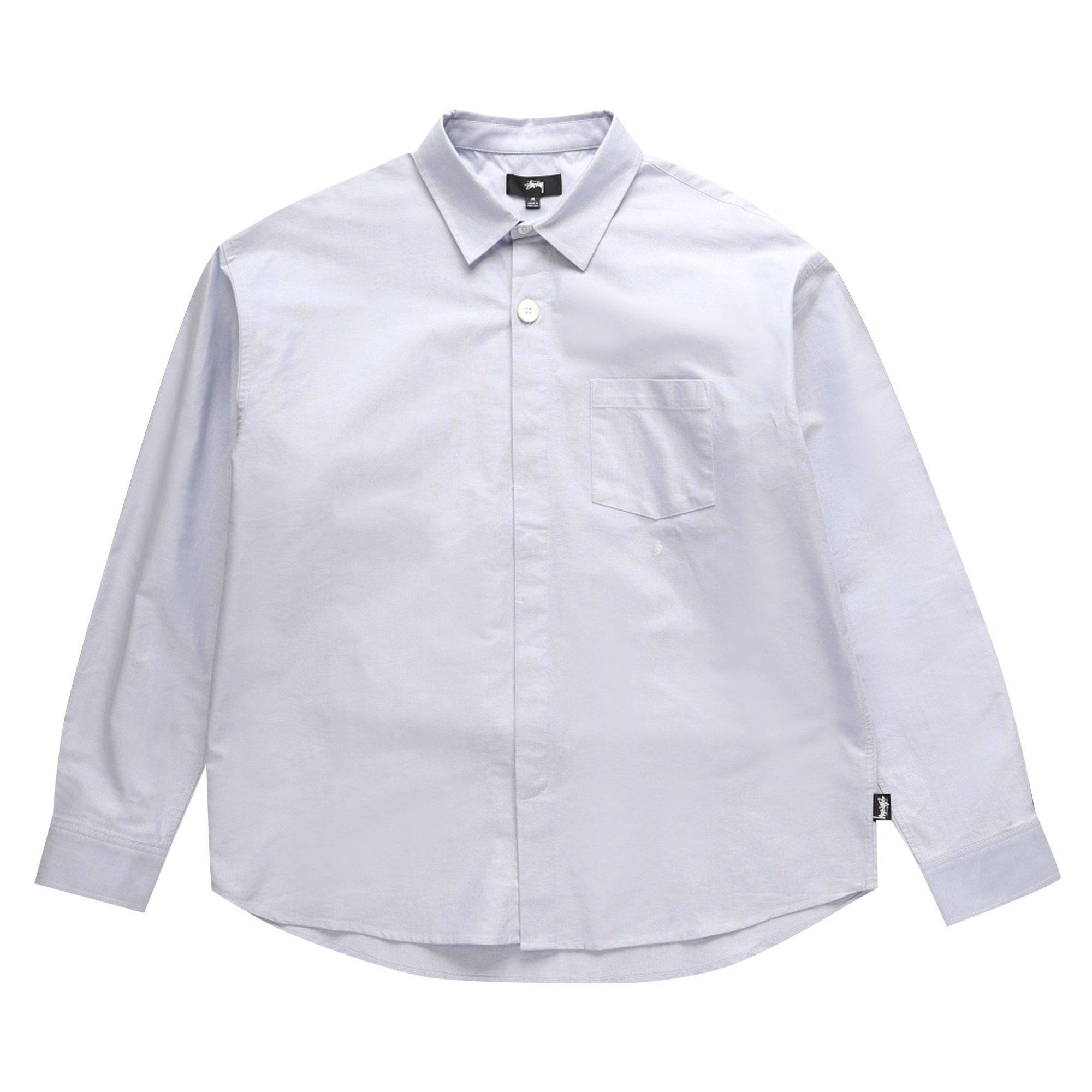 Buy Stussy Big Button Oxford Shirt 'Light Blue' - 1110205 LIGH | GOAT
