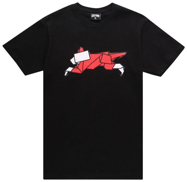 Icecream Origami Tee Black