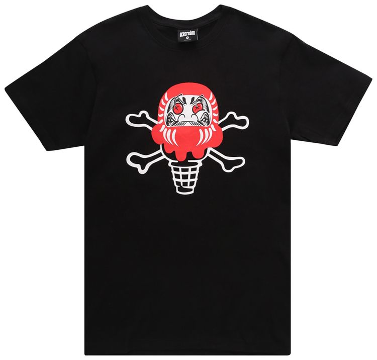 Icecream Daruma Tee Black