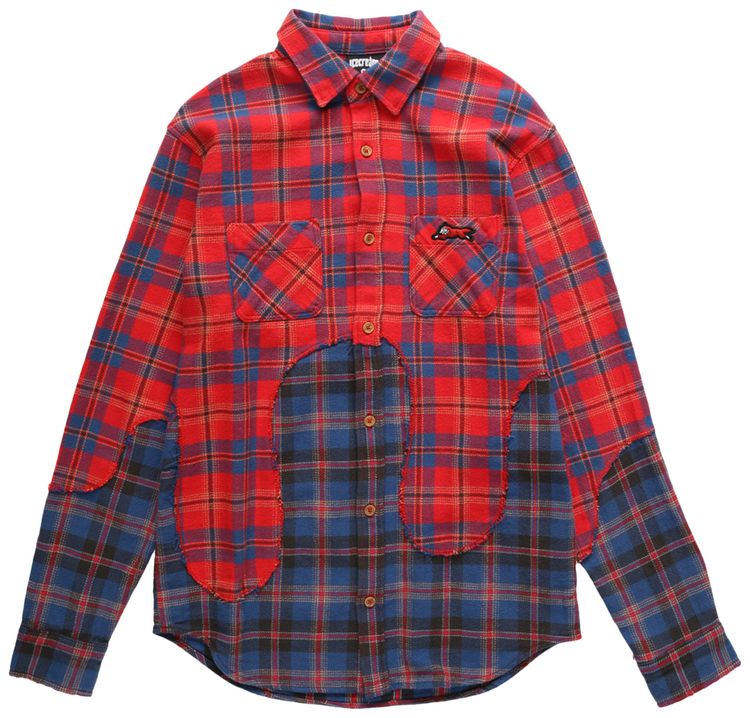 Icecream Big Melt Long Sleeve Woven Plaid