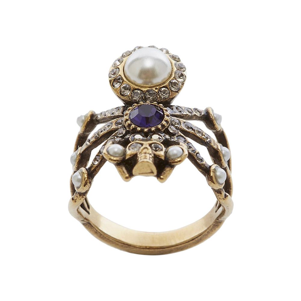 Buy Alexander McQueen Spider Ring 'Gold' - 569675J160T8690 | GOAT