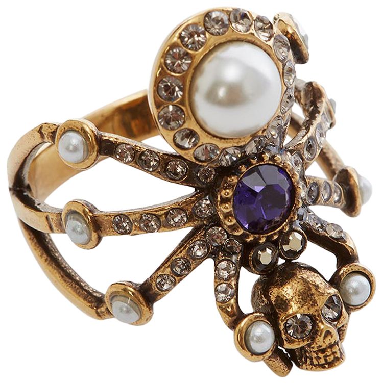 Alexander McQueen Spider Ring Gold