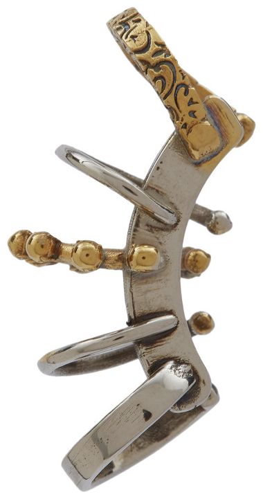 Alexander McQueen Punk Ear Cuff SilverGold