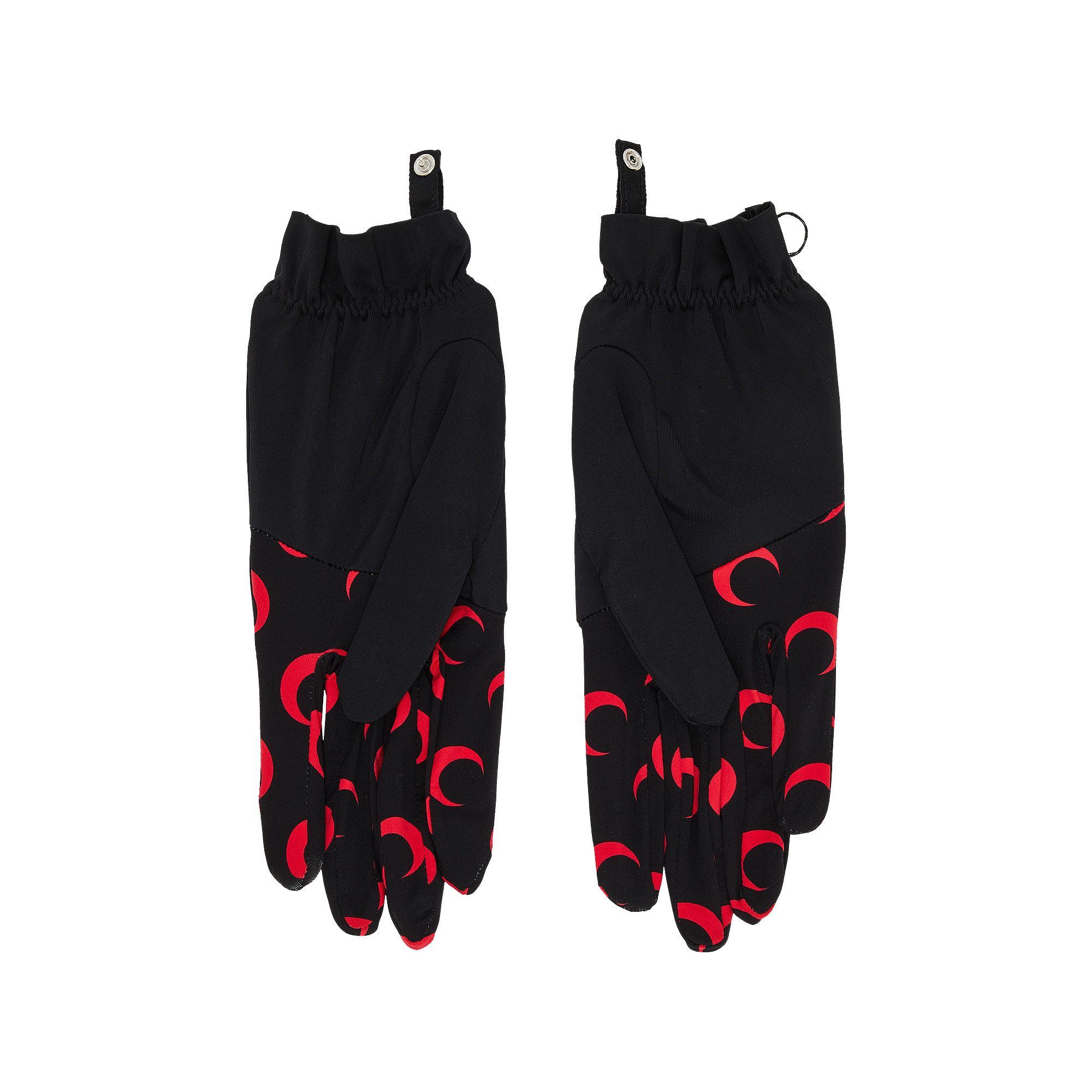 新品！【MARINE SERRE】COLOR BLOCK MOON GLOVES Marine Serre Marine Serre Color Block Moon Logo Print Gloves