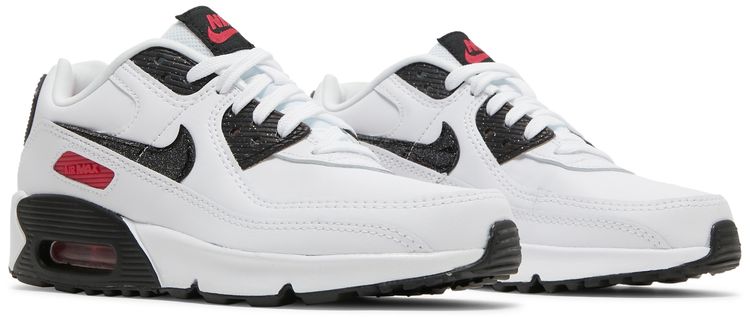 Nike Air Max 90 Leather SE GS White Very Berry