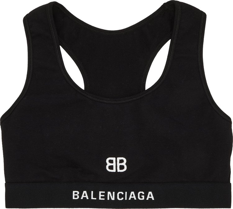 Buy Balenciaga Sports Bra 'Black' - 657376 3A8B8 1000