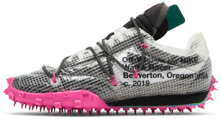 Off White x Wmns Waffle Racer Fuchsia Sample