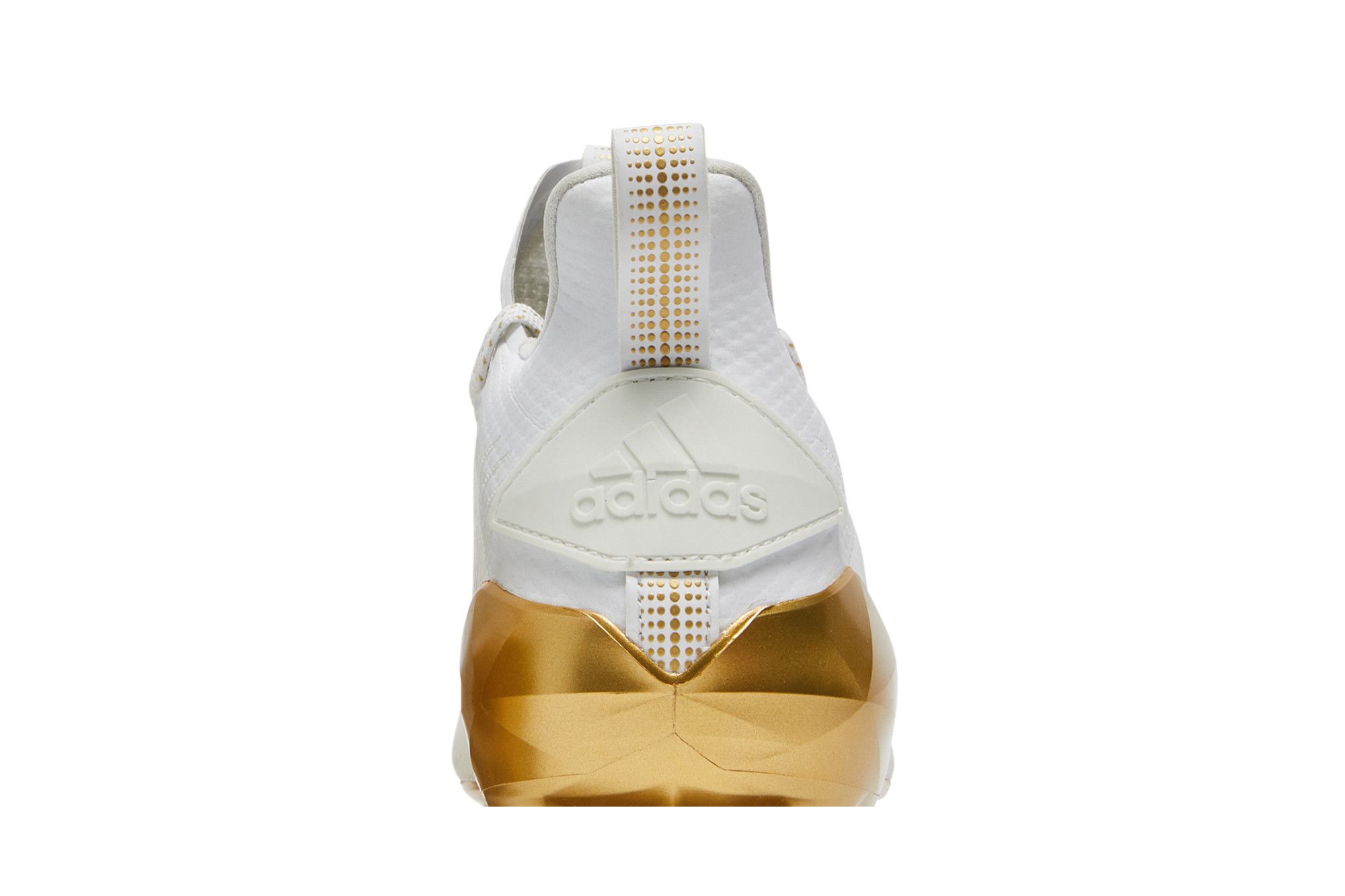 White and gold cleats hot sale