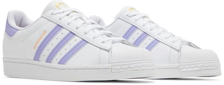 Adidas Superstar White Light Purple