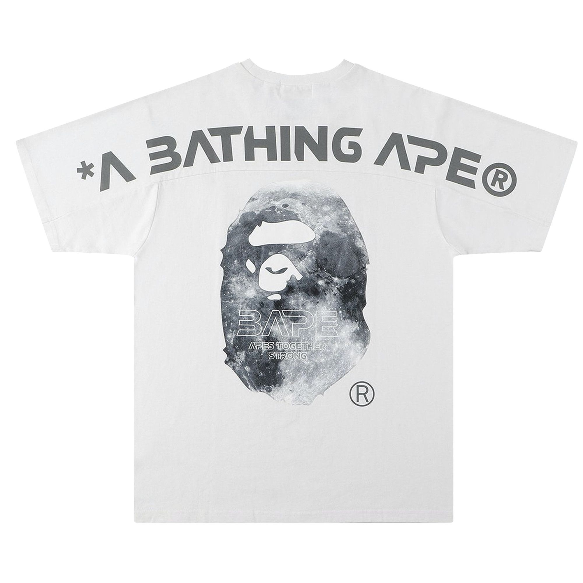 Buy BAPE Ape Head Moon Tee White 1H70 109 001 WHITE GOAT