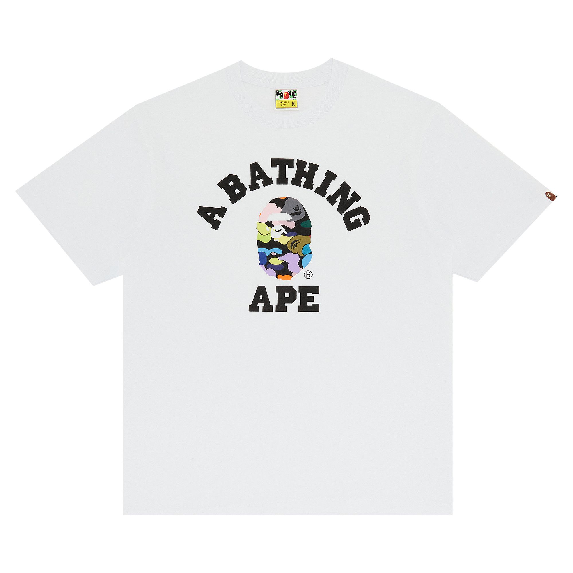 Multicolor bape on sale shirt