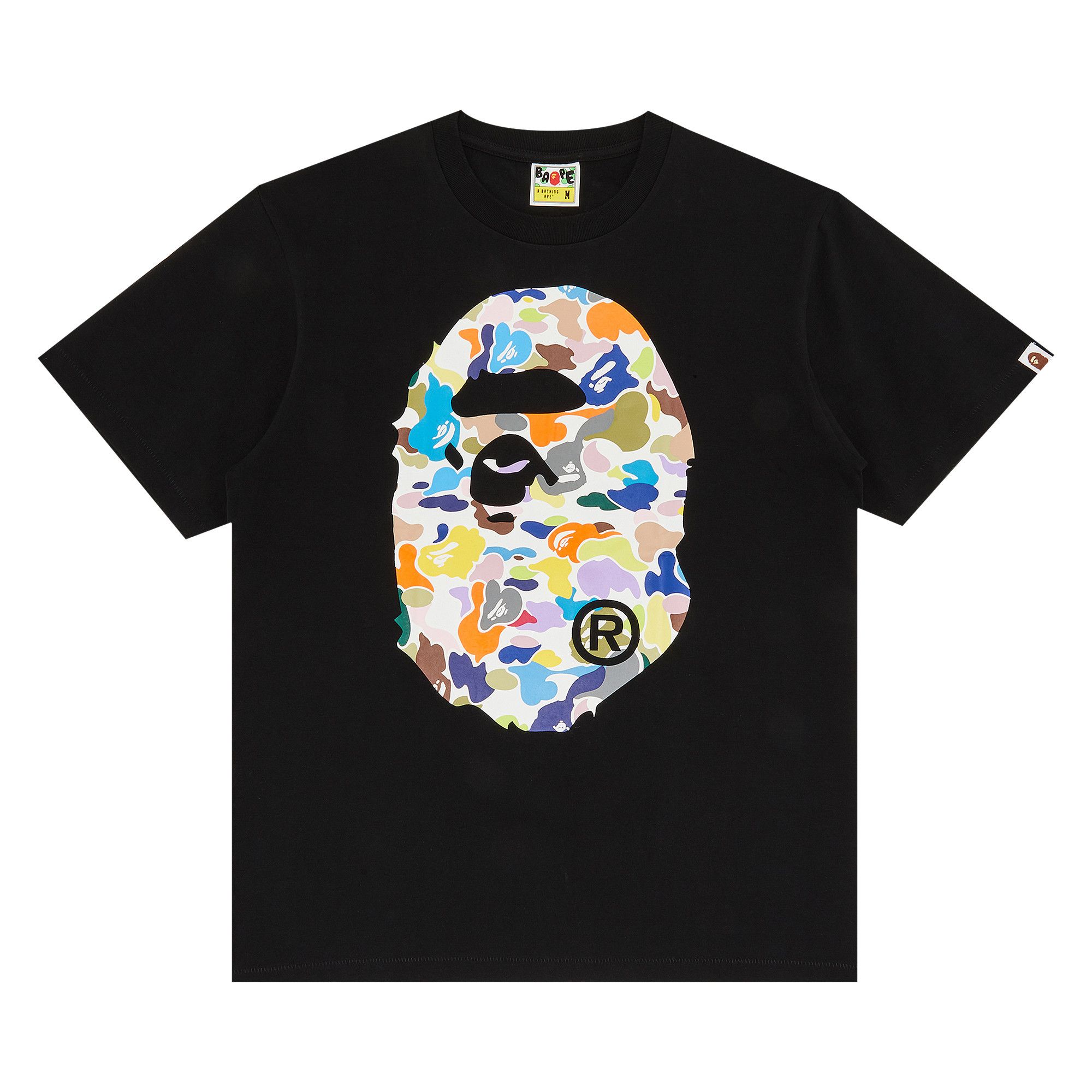 Multicolor bape on sale shirt