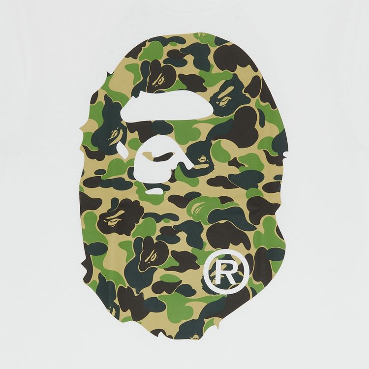BAPE Color Camo Big Ape Head Tee WhiteGreen