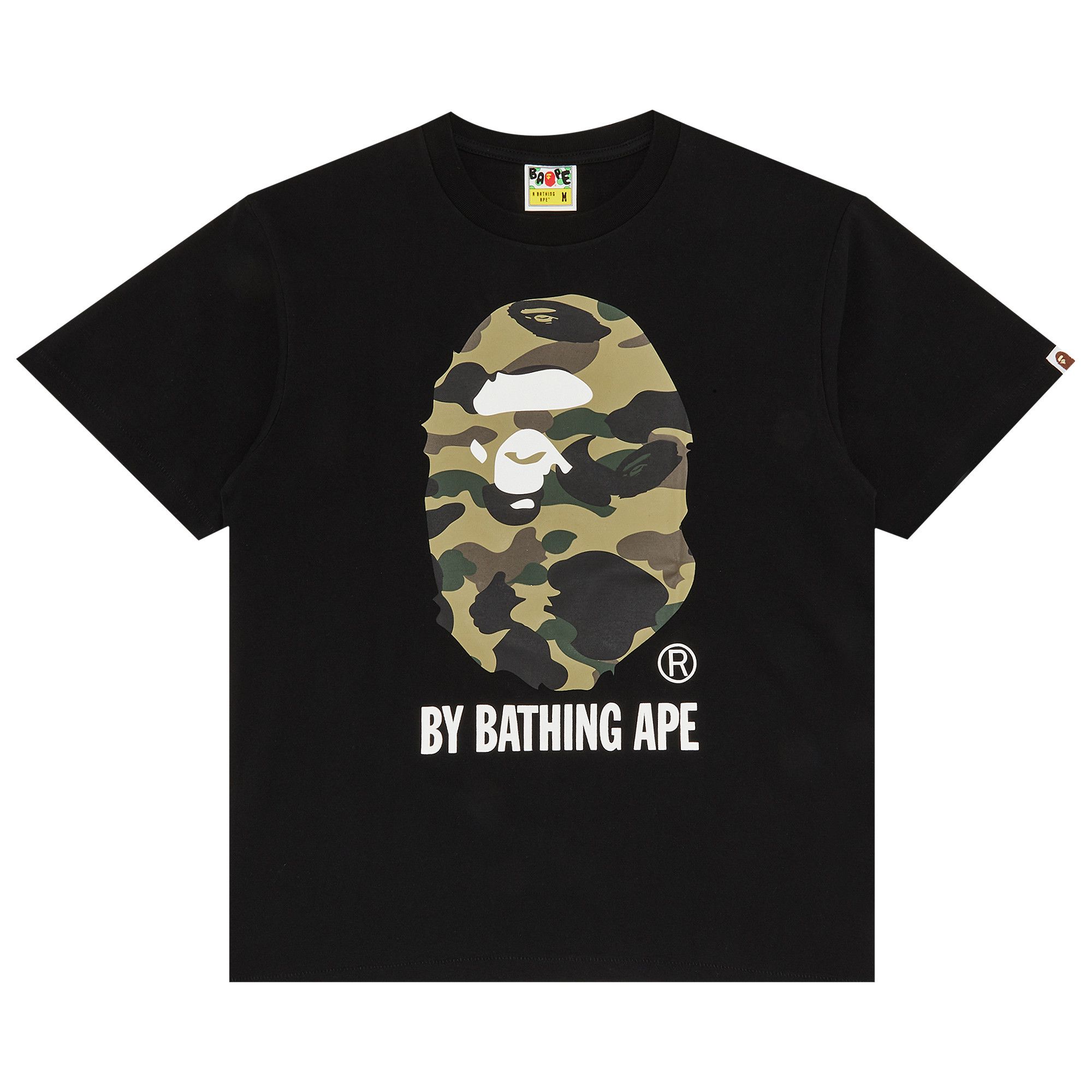Buy BAPE 1st Camo By Bathing Tee 'Black/Olive' - 1383