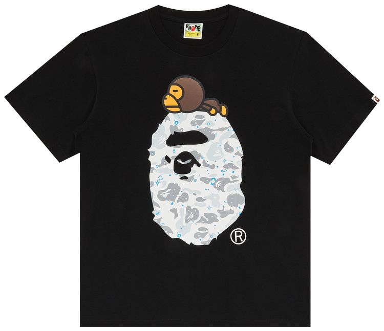 BAPE Milo On Big Ape Head Tee Black