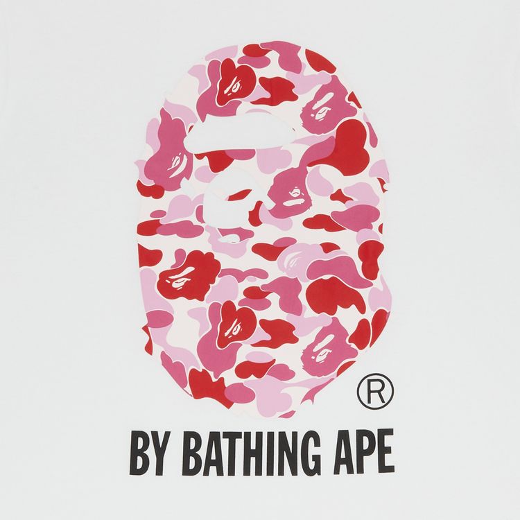 Buy BAPE ABC By Bathing Tee 'White/Pink' 1383 100000103ABCBBT