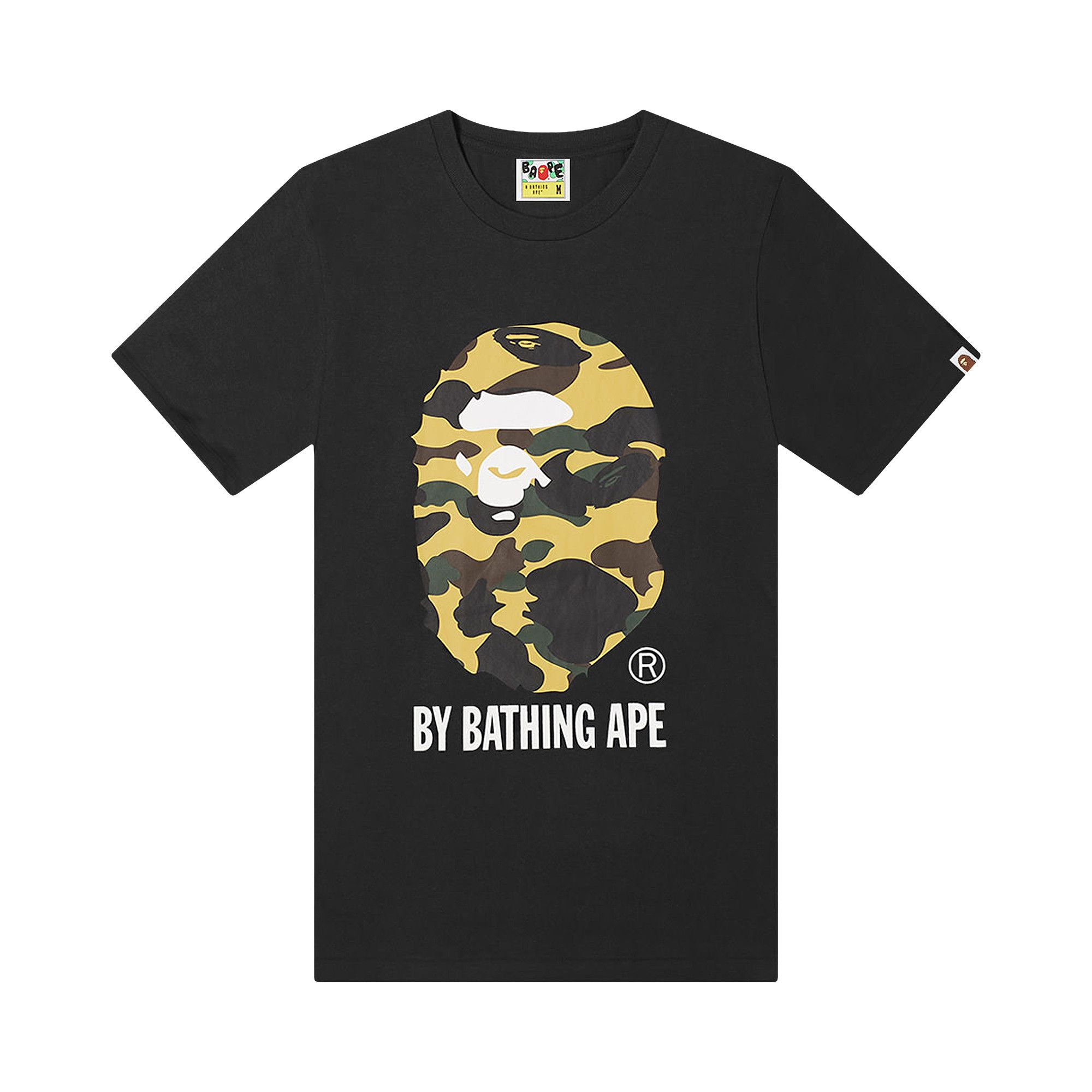 Black and yellow 2025 bape shirt