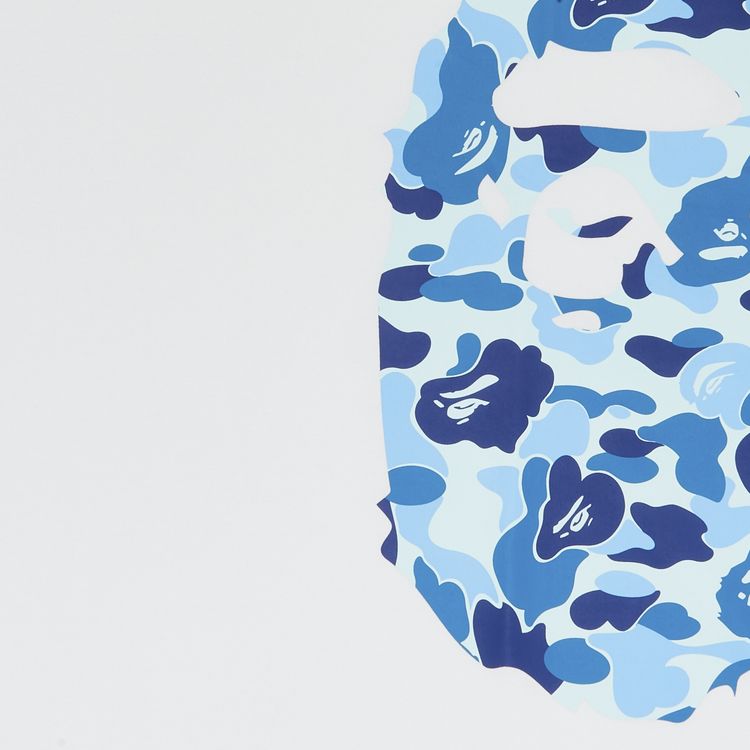 BAPE ABC Side Big Ape Head Tee WhiteBlue