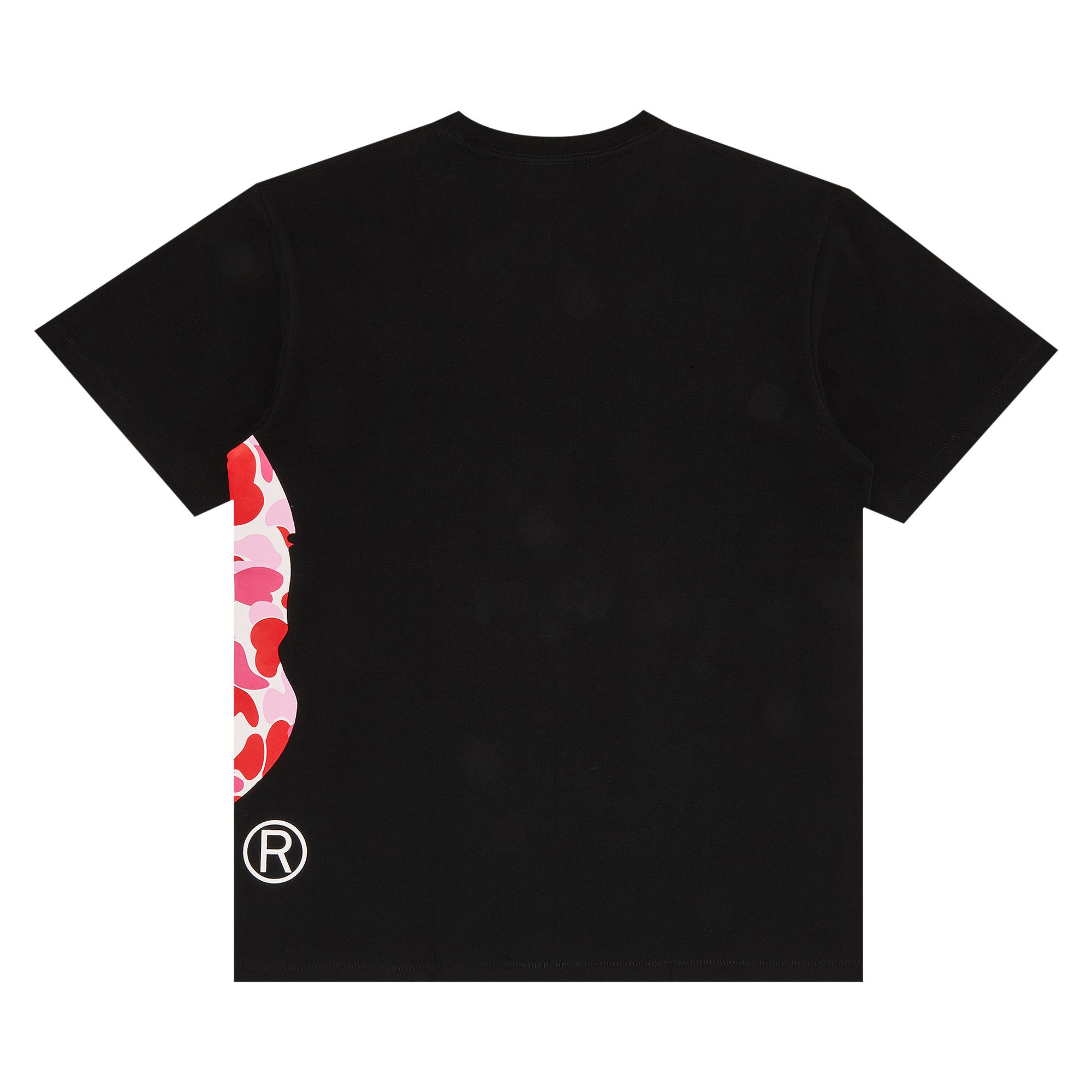 Buy BAPE ABC Side Big Ape Head Tee 'Black/Pink' - 1H80 210