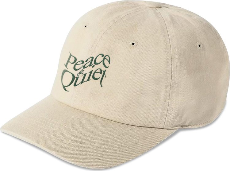 Museum of Peace & Quiet Warped Wordmark Cap 'Bone'