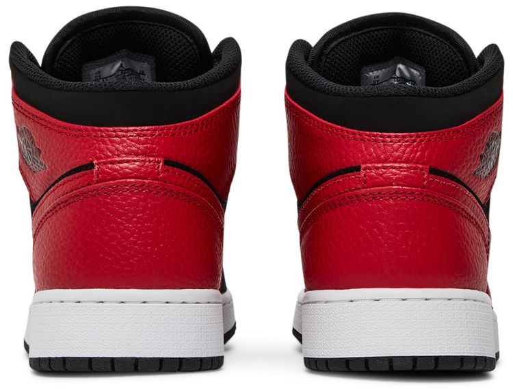 Air Jordan 1 Mid GS Black Gym Red