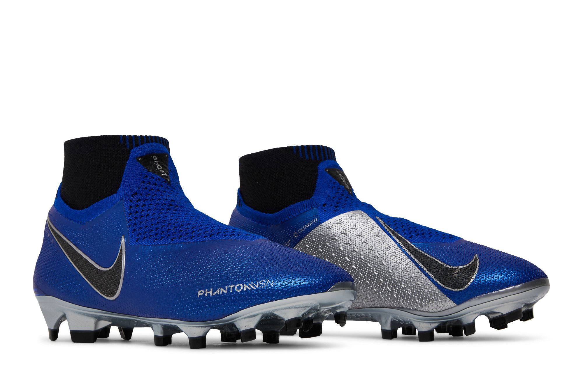 Nike phantom vision blue and silver top