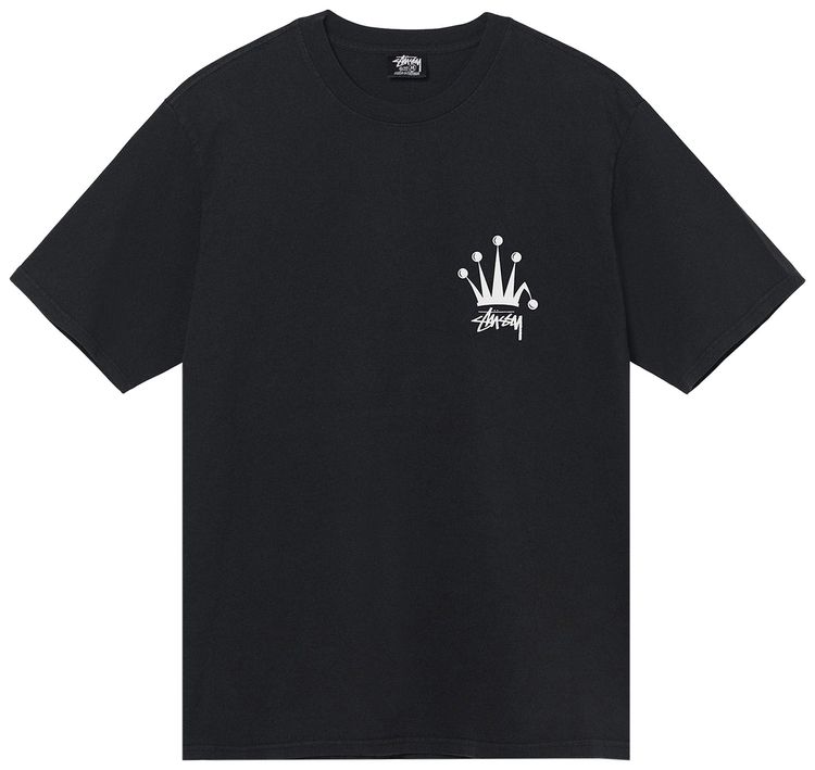 Stussy Regal Crown Pigment Dyed Tee Black