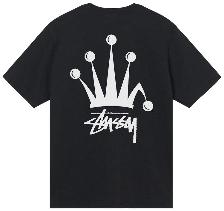 Stussy Regal Crown Pigment Dyed Tee Black