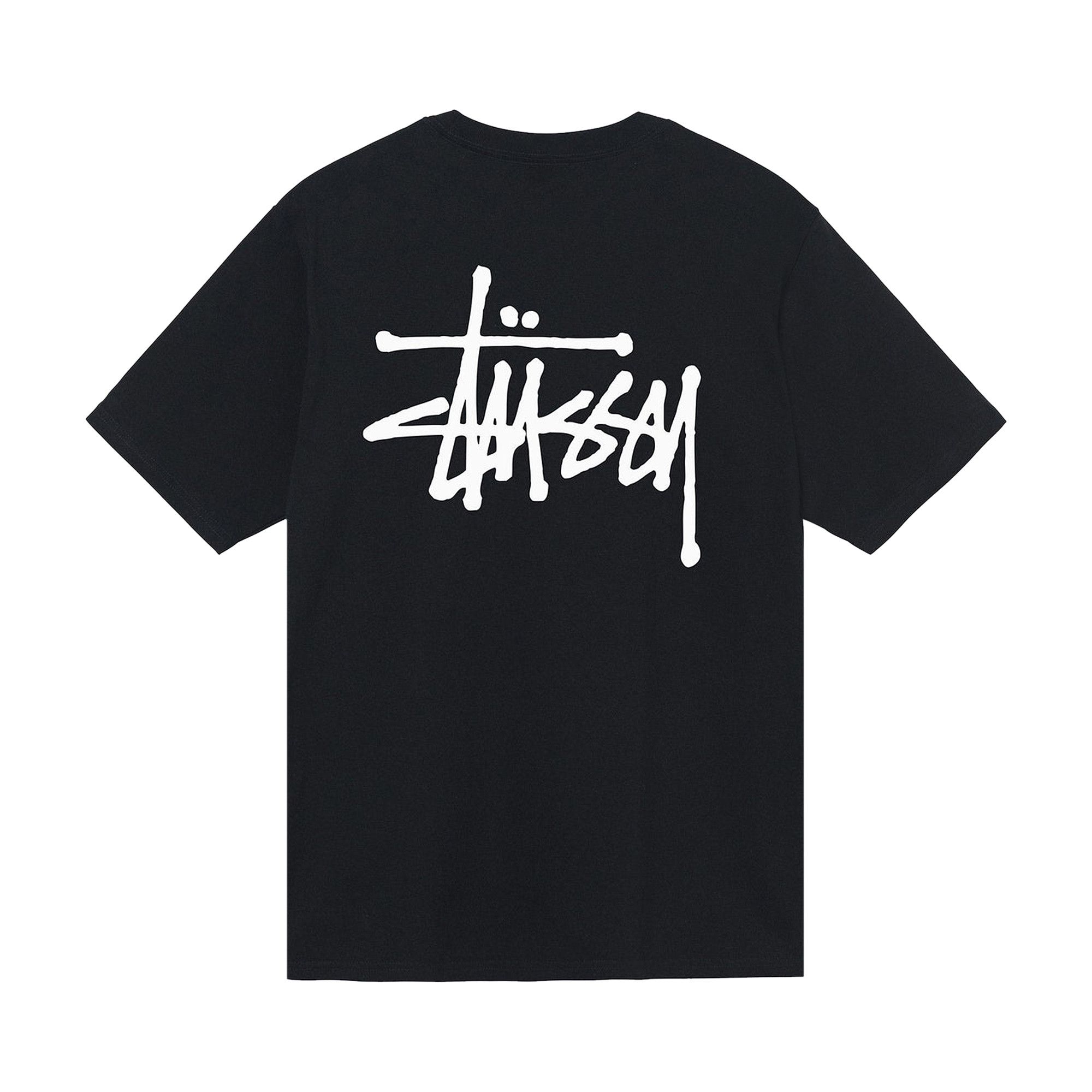Buy Stussy Basic Stussy Tee 'Black' - 1904762 BLAC | GOAT