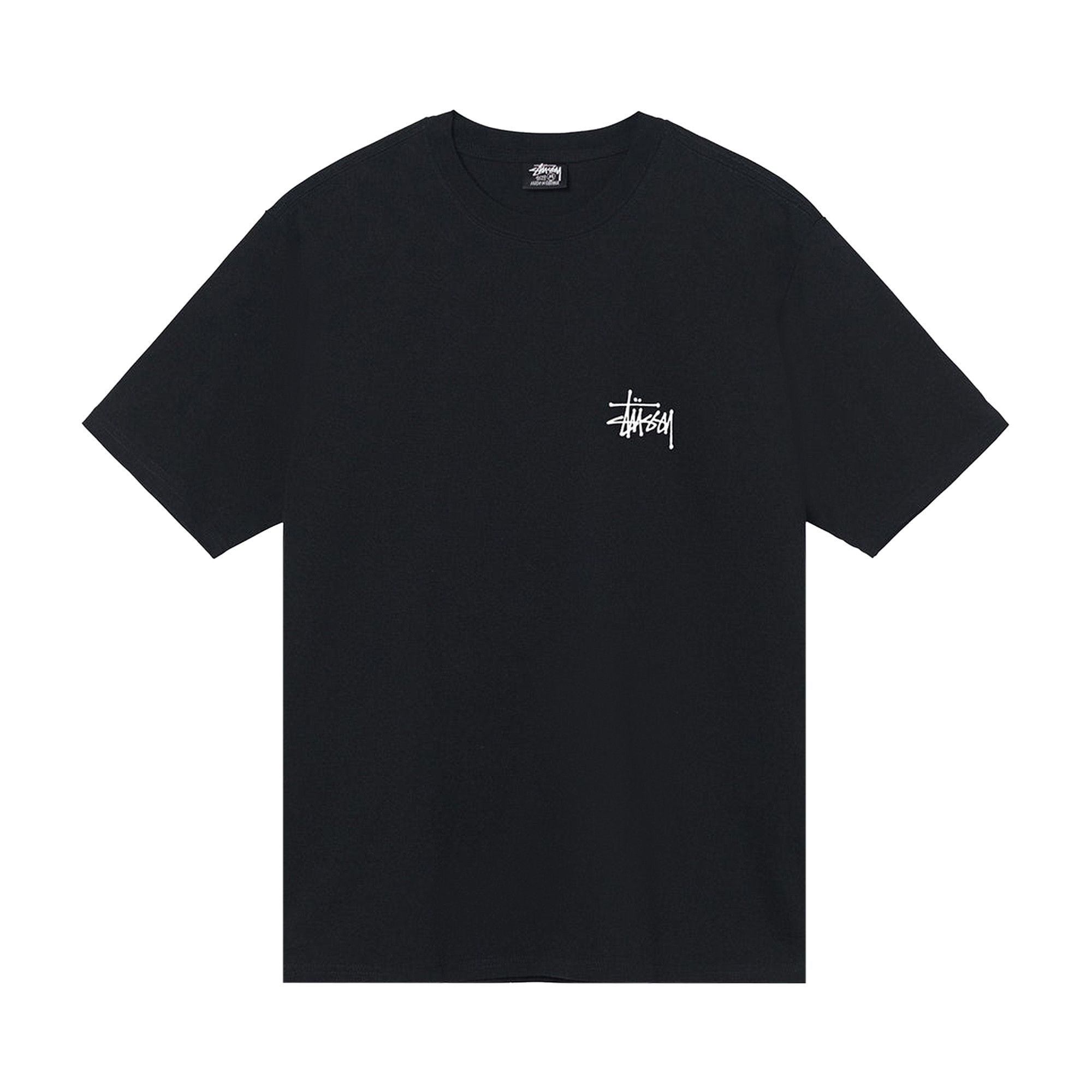 Buy Stussy Basic Stussy Tee 'Black' - 1904762 BLAC | GOAT