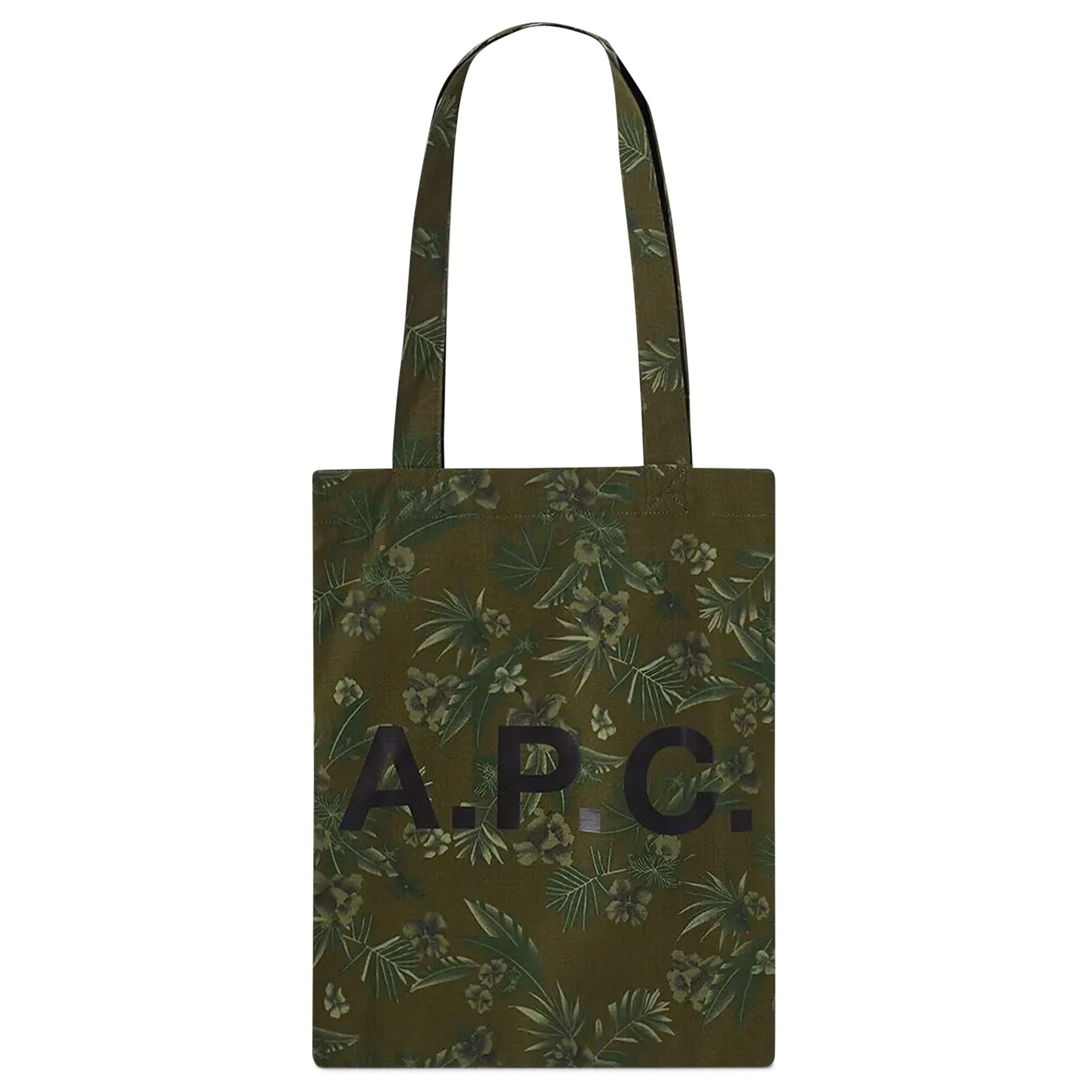 Buy A.P.C. Lou Hawaiian Print Tote Bag 'Khaki' - M61442