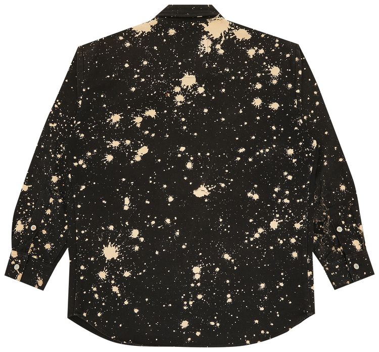 Vintage Raf Simons x Sterling Ruby Splatter Shirt Black
