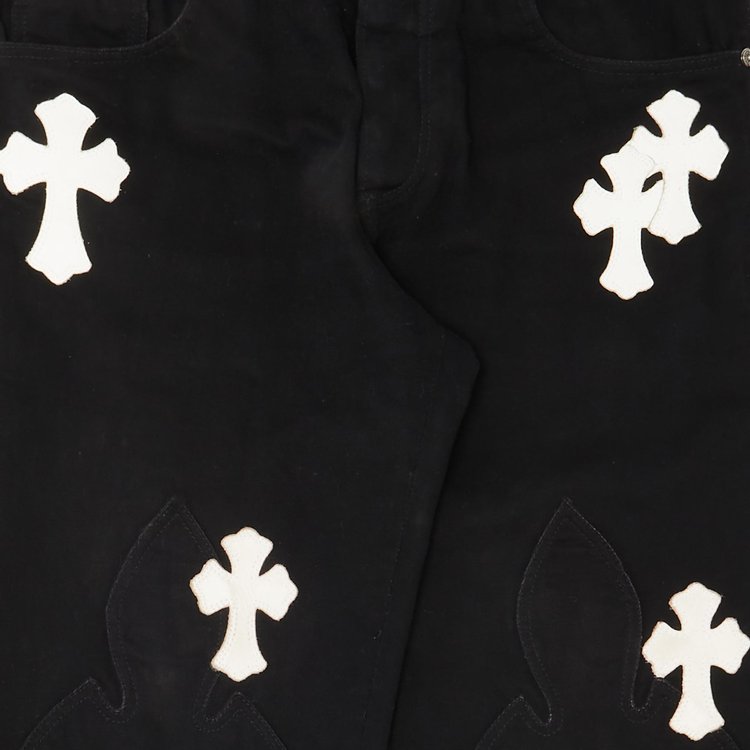 Chrome Hearts Jeans With Cross Black