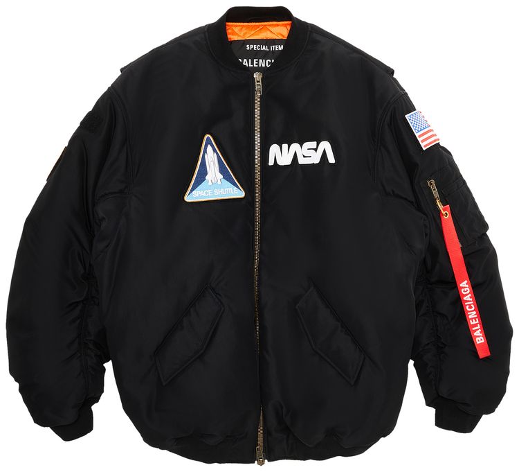 Balenciaga NASA Bomber Jacket Black