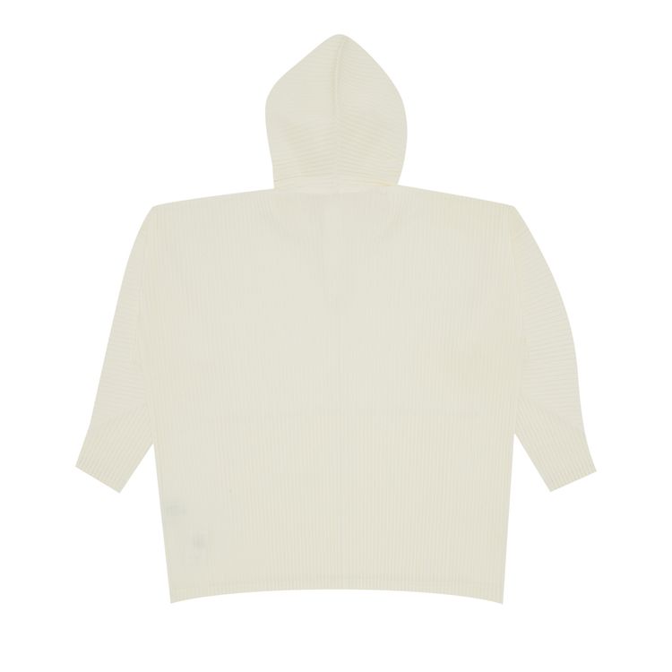 Homme Plisse Issey Miyake Pleated Hoodie Meringue White