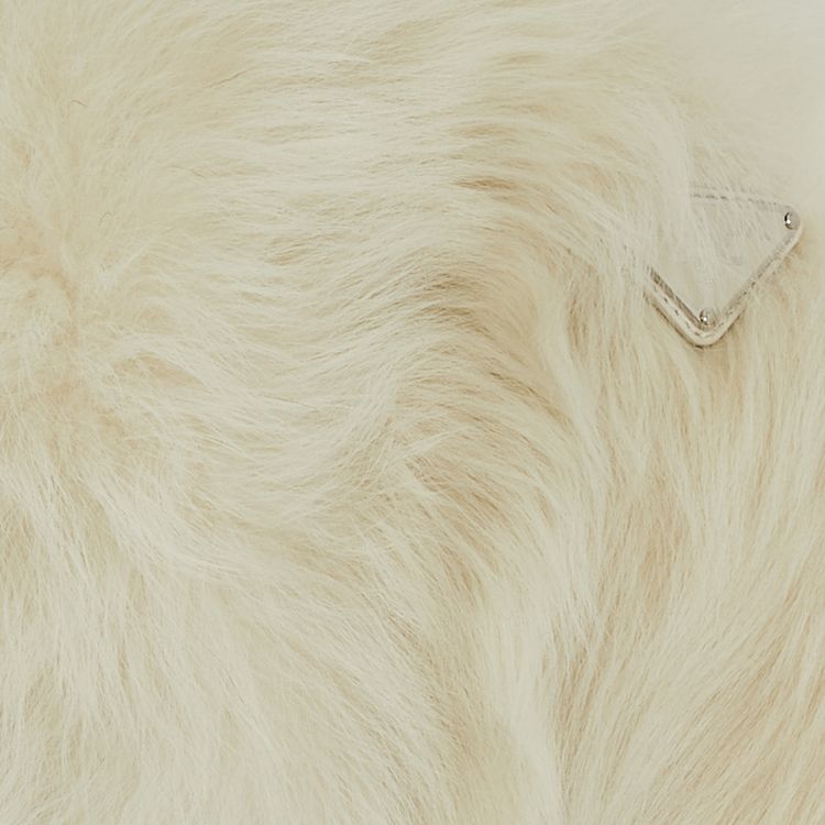 Prada Shearling Hood White