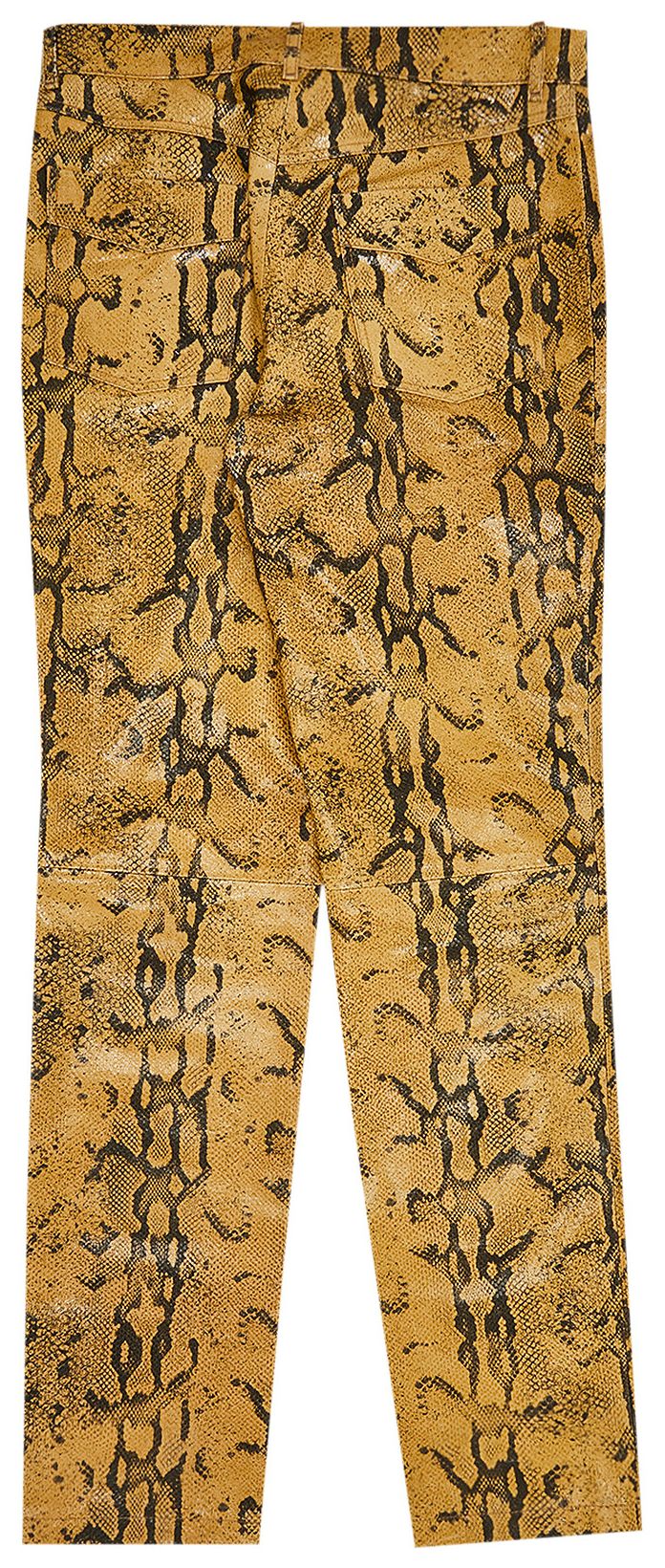 Acne Studios Leather Trousers BeigeBlack