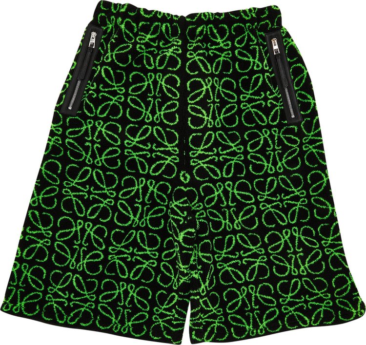 Loewe Patterned Shorts 'Black/Green'